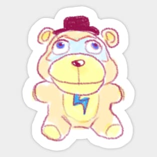 Glamrock Freddy plushy Sticker